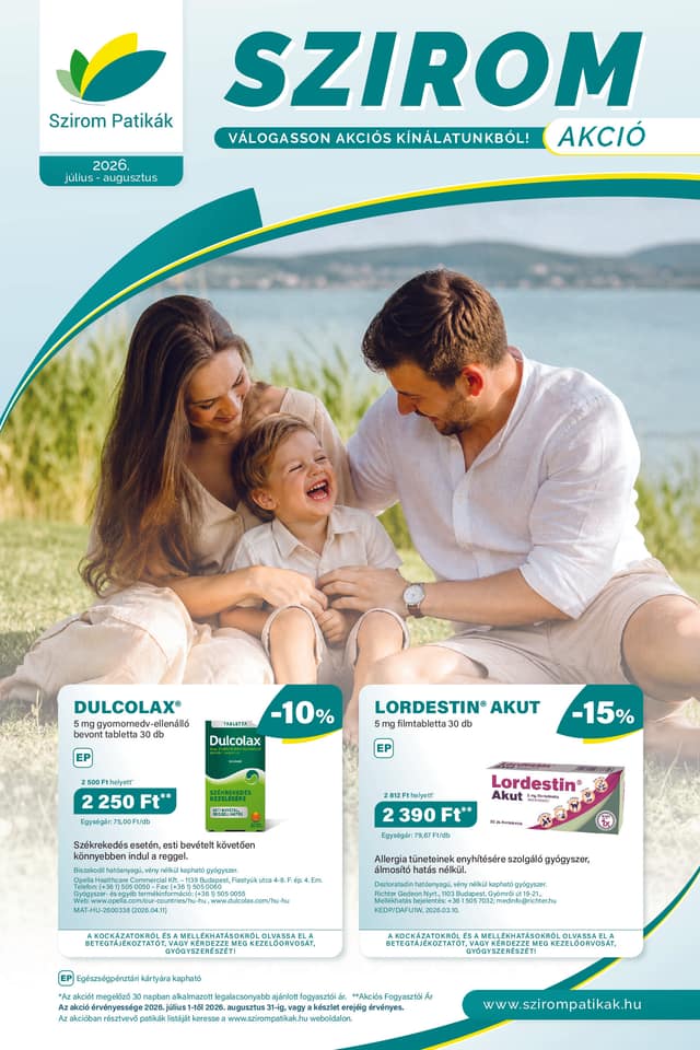 SZIROM PATIKAK flyer cover