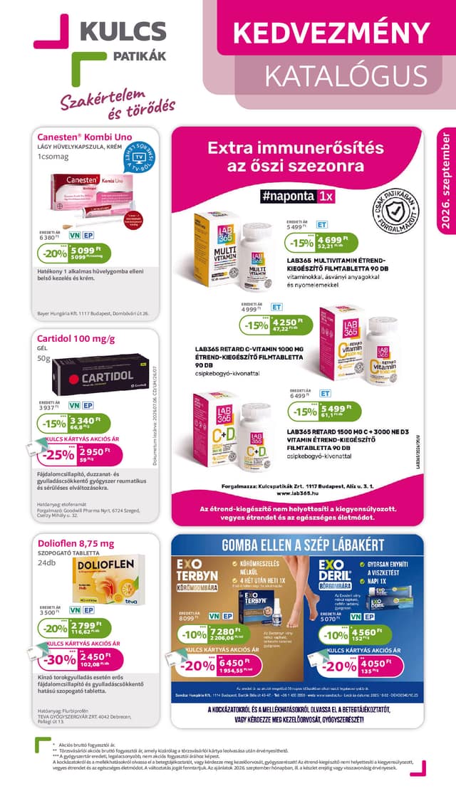 KULCS PATIKA flyer cover