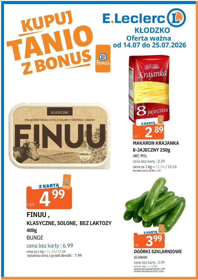 E.LECLERC SUPERMARKET flyer cover